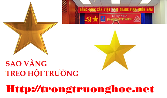 SAO VÀNG TREO PHÔNG RÈM HỘI TRƯỜNG