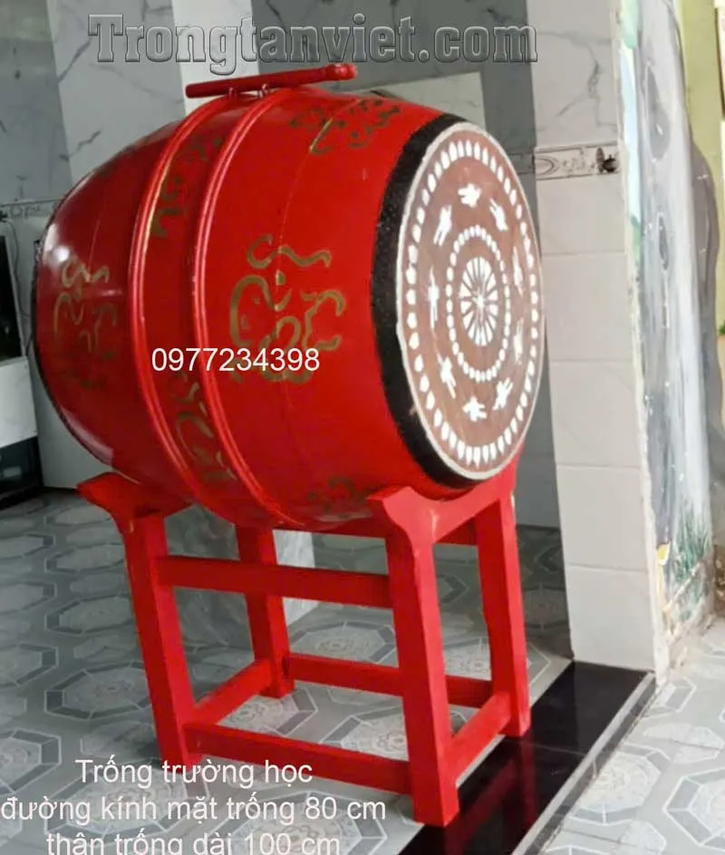 trống trường học đk 80 cm